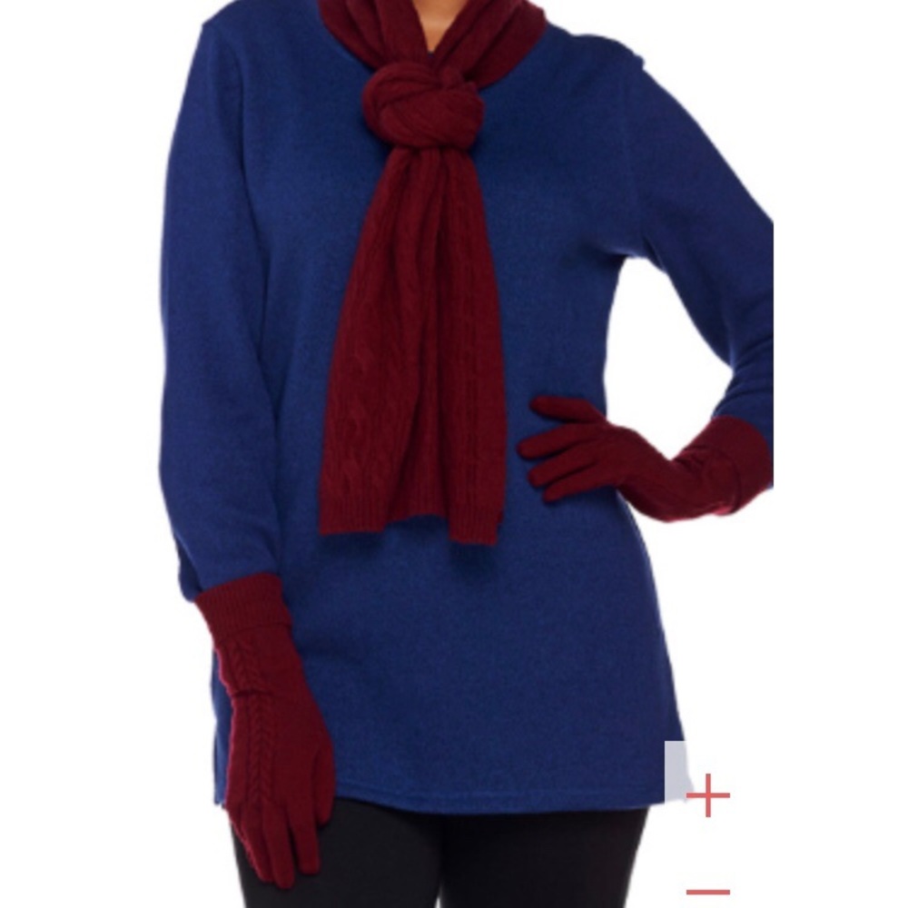 {ED by Ellen} Scarf and Gloves set NWT